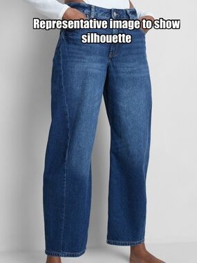 INC International Concepts barrel leg Jeans with Contrast Stitching, sz 4 / 27